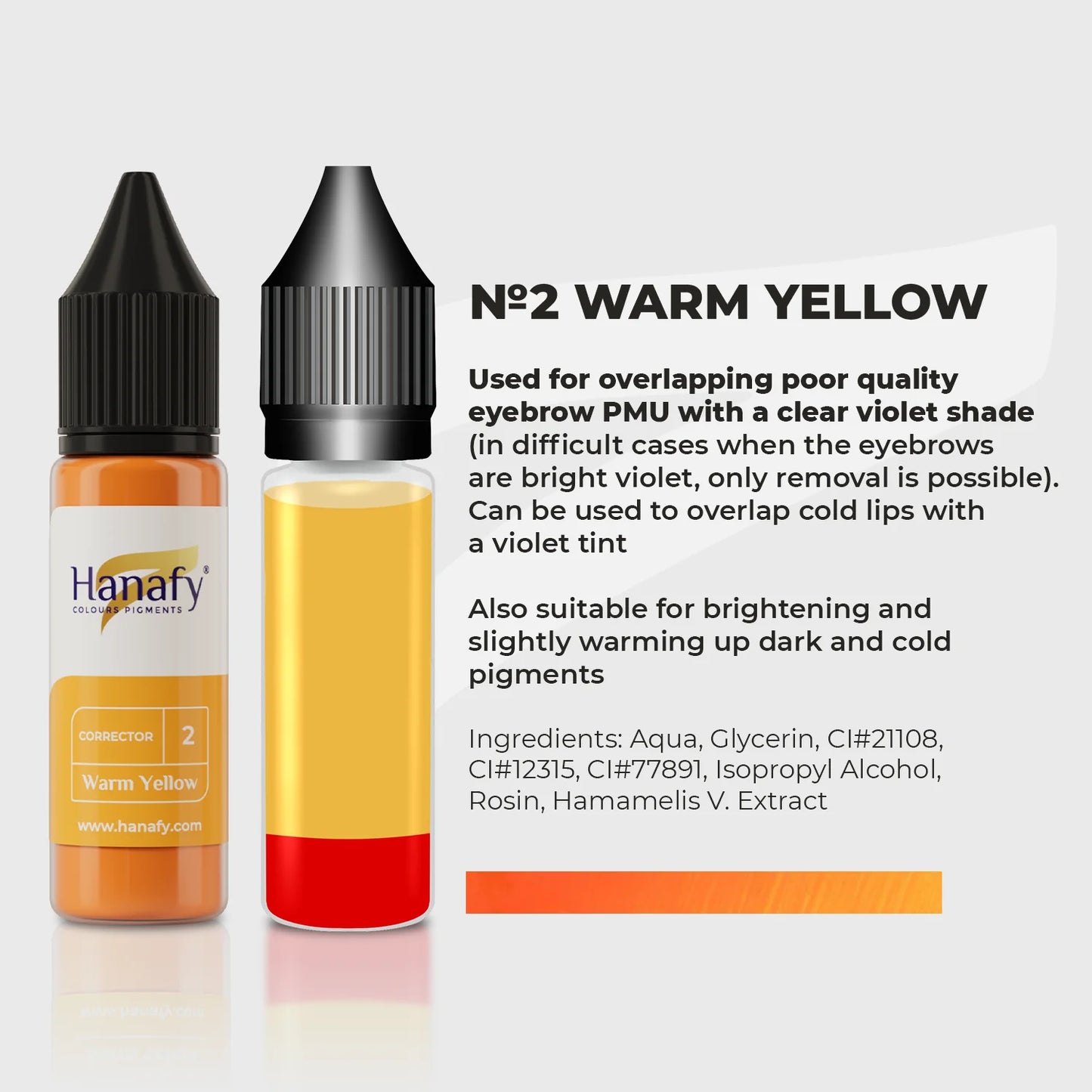 Hanafy Corrector |修正色系列| N2 Warm Yellow 15ml