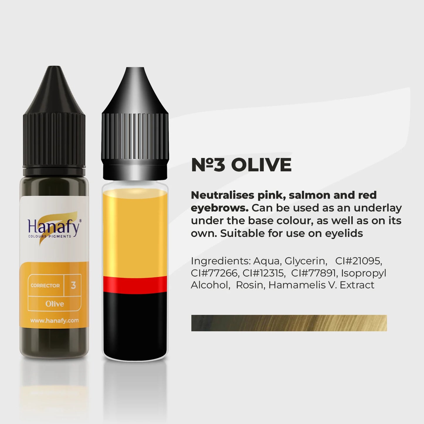 【效期快閃】 Hanafy Corrector N3 Olive 15ml