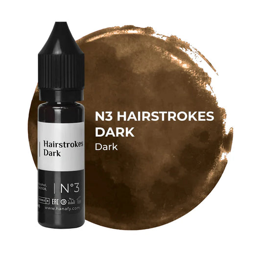 Hanafy Hairstrokes｜機器飄眉系列｜ N3 Dark 15ml