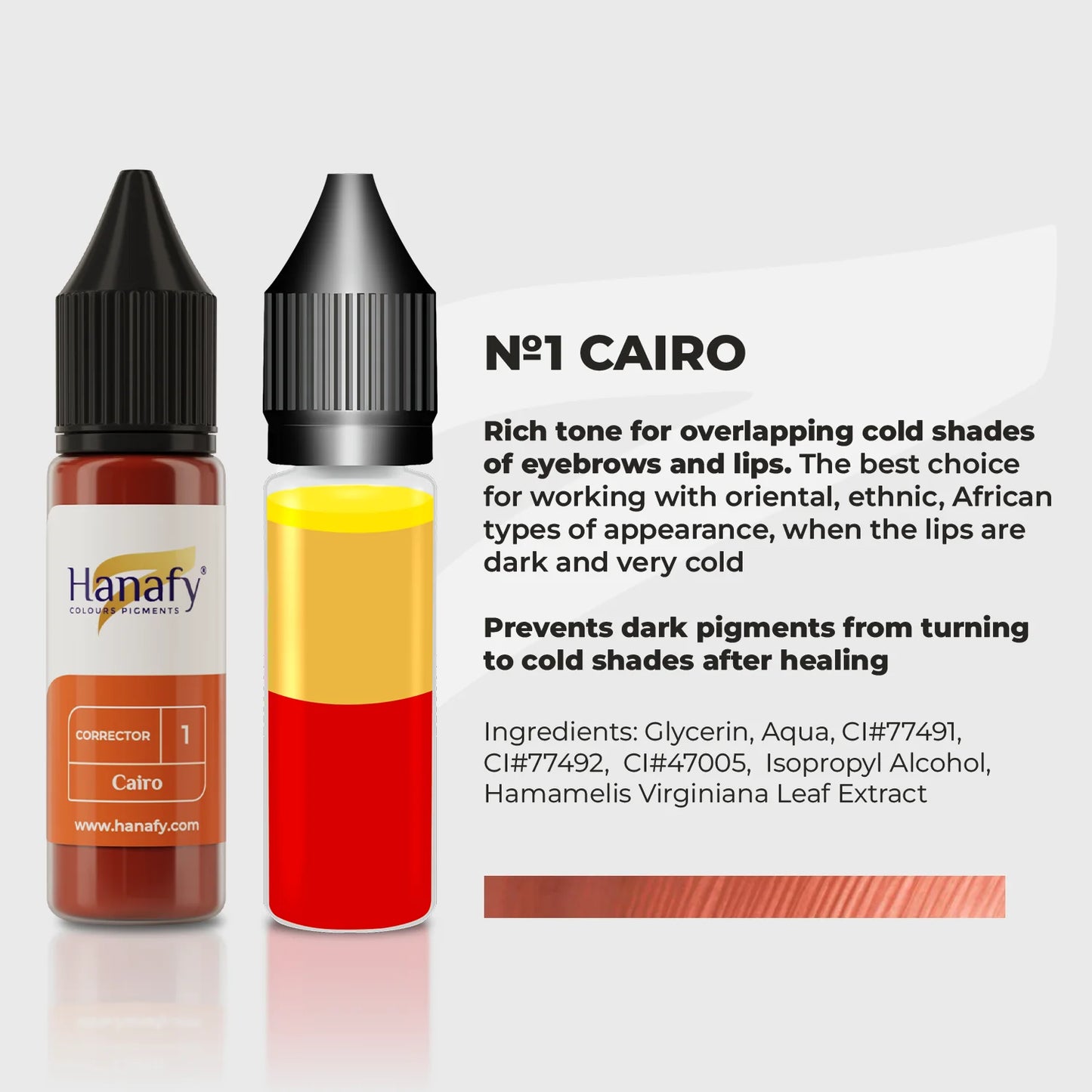 Hanafy Mineral Corrector ｜礦物修正色系列｜ N1 Cairo 5ml