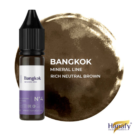 Hanafy Mineral Eyebrow Pigment ｜礦物色料系列｜ № 4, Bangkok 15ml