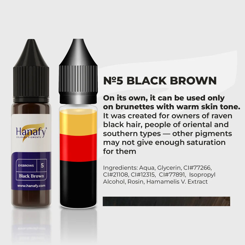 Hanafy Eyebrow N5 Black Brown