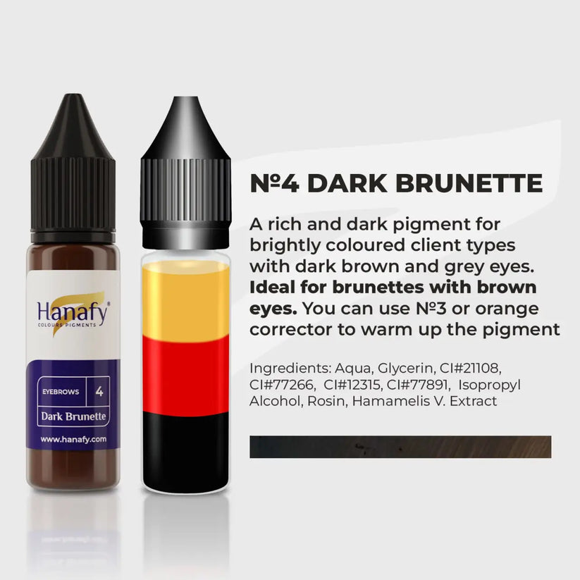Hanafy Eyebrow N4 Dark Brunette